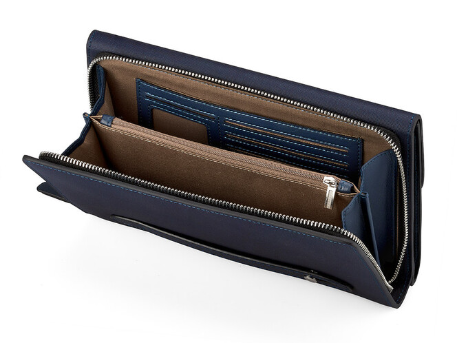 Шкіряний чоловічий клатч LeGRAND collection 5195 C Blue синій, Колір: Темно-синій, фото , зображення 3