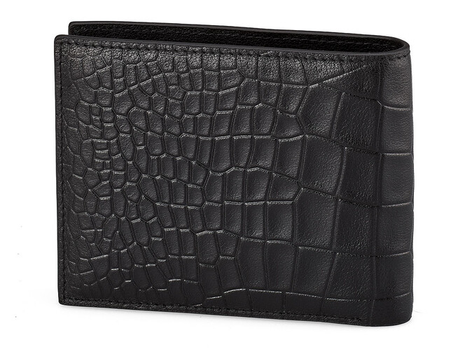 Мужское портмоне из натуральной кожи Мont Blanc 8847C чёрный, фото , изображение 7