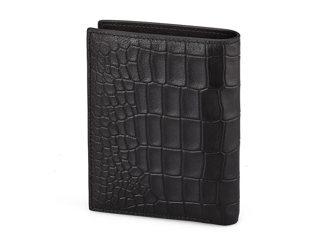 Шкіряне чоловіче портмоне Мont Blanc 8847B чорний, фото , зображення 8