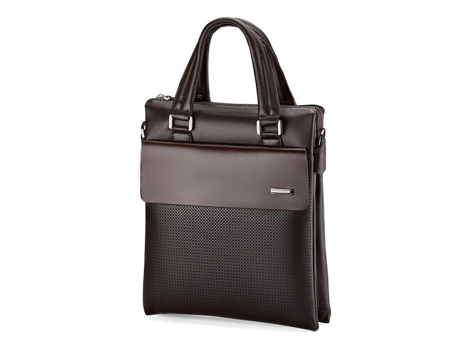 Вертикальна чоловіча сумка з натуральної шкіри LeGRAND collection 319-2 Brown коричнева, Колір: Коричневий, фото , зображення 3