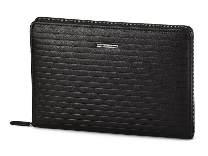 Шкіряна папка LeGRAND collection 7505-1A формату А5 чорна, фото , зображення 5