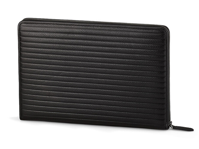 Шкіряна папка LeGRAND collection 7505-1A формату А5 чорна, фото , зображення 6