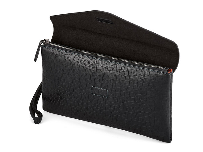 Кожаный мужской клатч – конверт LeGRAND collection 9230-2A чёрный, фото , изображение 3