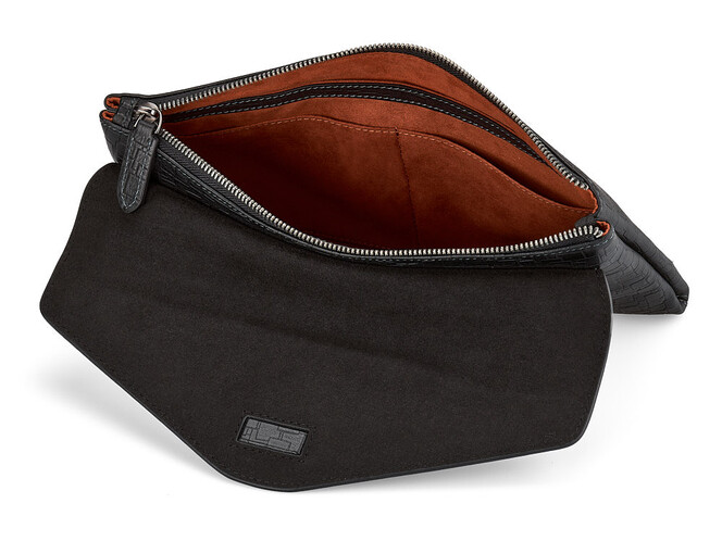 Кожаный мужской клатч – конверт LeGRAND collection 9230-2A чёрный, фото , изображение 5