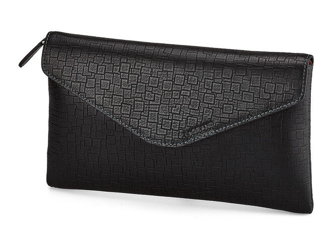 Кожаный мужской клатч – конверт LeGRAND collection 9230-2A чёрный, фото , изображение 8