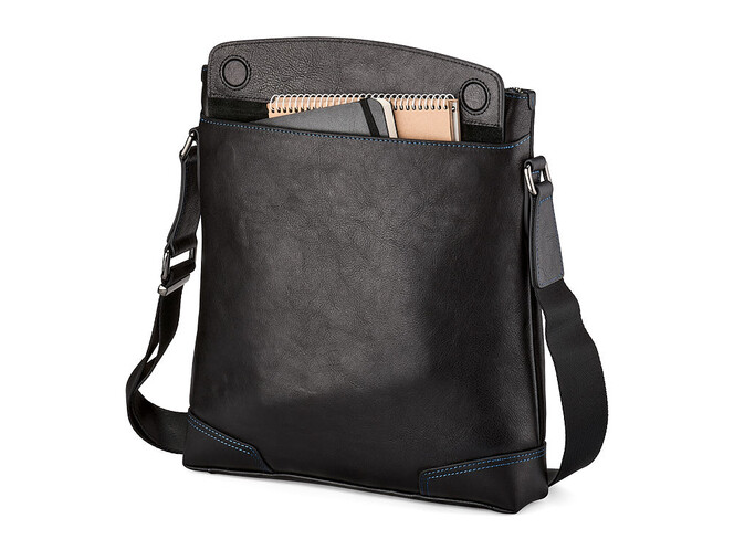 Чоловіча сумка з натуральної шкіри LeGRAND collection 9201-3A чорна, фото , зображення 4