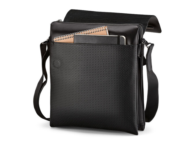 Шкіряна вертикальна чоловіча сумка LeGRAND collection 319-3 Black чорна, Колір: Чорний, фото , зображення 5