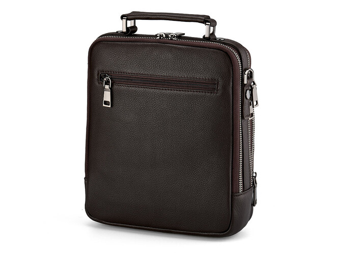 Шкіряна чоловіча сумка LeGRAND collection 9336-3 коричнева, Колір: Коричневий, фото , зображення 4