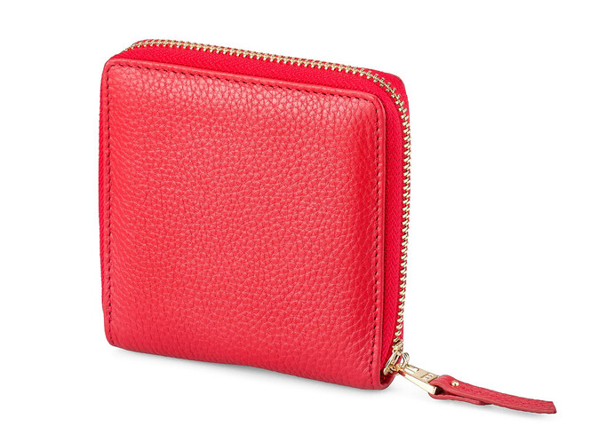 Кожаный женский кошелек  TUMI 1053 E Red красный, Цвет: Красный, фото , изображение 4