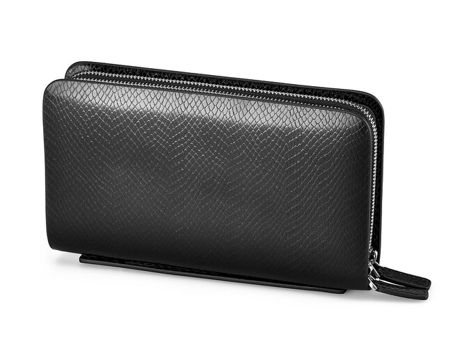 Мужская барсетка – клатч из натуральной кожи LeGRAND collection 3011 Black чёрный, Цвет: Черный, фото , изображение 4