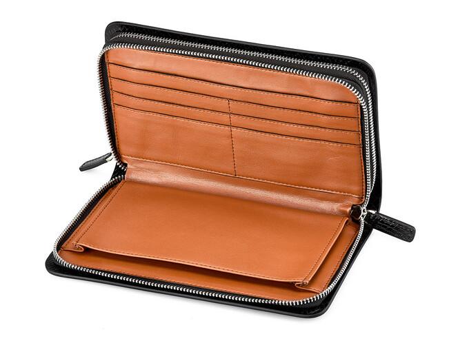 Мужская барсетка – клатч из натуральной кожи LeGRAND collection 3011 Black чёрный, Цвет: Черный, фото , изображение 3