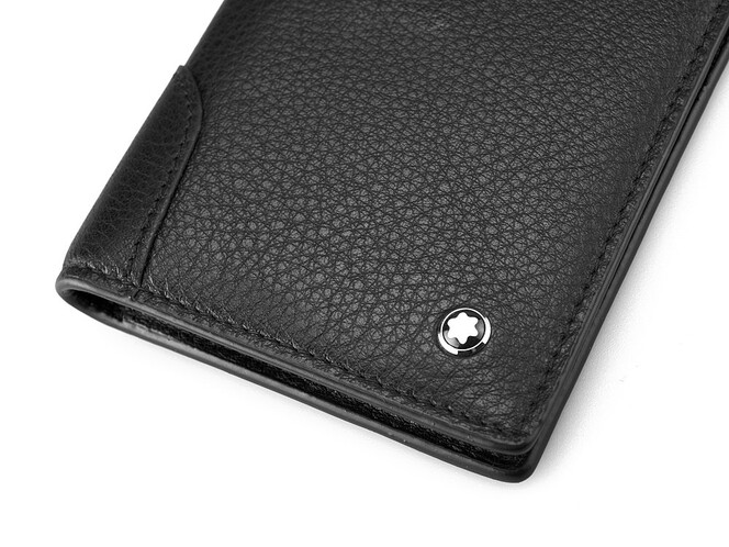 Невелике шкіряне портмоне Мont Blanc 2816 чорний, фото , зображення 4