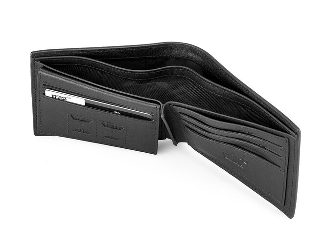 Мужское портмоне из натуральной кожи Мont Blanc 3311A серебристый, фото , изображение 4