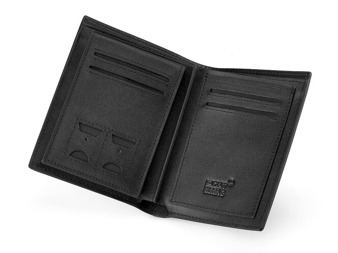 Чоловіче портмоне зі шкіри вищого сорту Мont Blanc 3311A сріблястий, фото , зображення 2