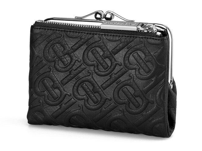 Жіночий гаманець зі шкіри вищого сорту Burberry 5635 A Black чорний, Колір: Чорний, фото , зображення 6