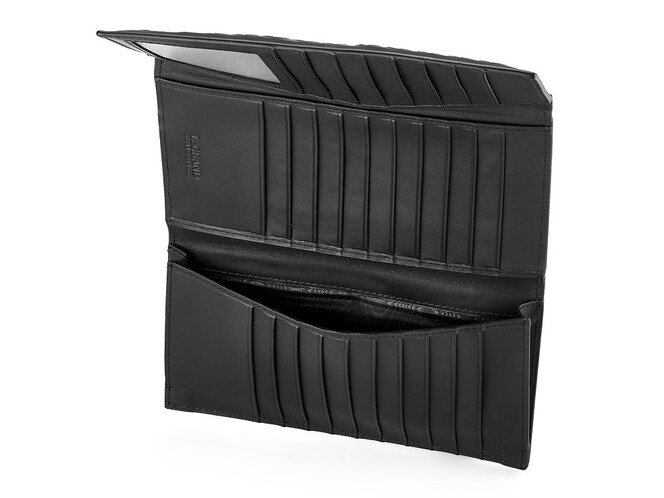 Картхолдер - купюрник з натуральної шкіри LeGRAND collection 9127 чорний, фото , зображення 3