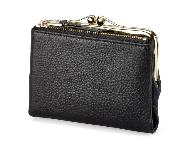 Кожаный женский кошелек  TUMI 1057 A Black чёрный, Цвет: Черный, фото , изображение 6