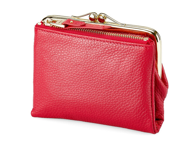 Кожаный женский кошелек  TUMI 1057 E Red красный, Цвет: Красный, фото , изображение 5