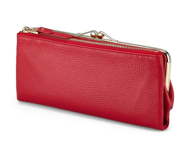 Жіночий гаманець з натуральної шкіри TUMI 1056 E Red червоний, Колір: Червоний, фото , зображення 7