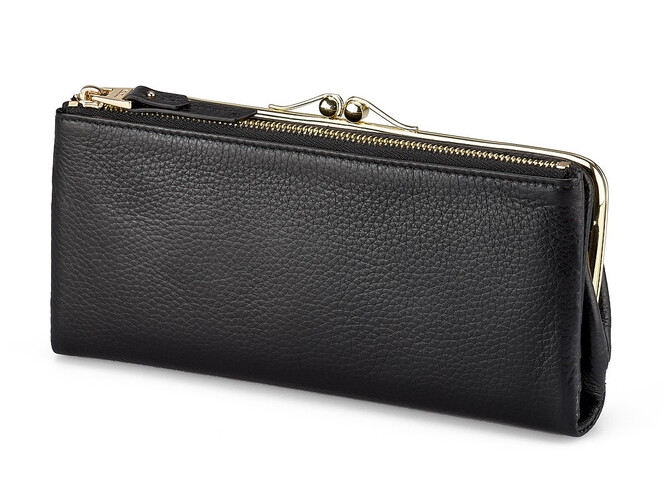 Жіночий гаманець з натуральної шкіри TUMI 1056 A Black Чорний, Колір: Чорний, фото , зображення 7