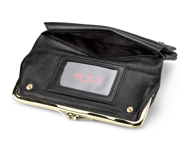 Жіночий гаманець з натуральної шкіри TUMI 1056 A Black Чорний, Колір: Чорний, фото , зображення 5