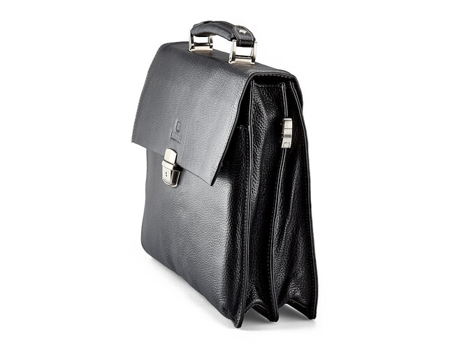 Кожаный мужской портфель  Lare Boss 090658-1 чёрный, фото , изображение 3