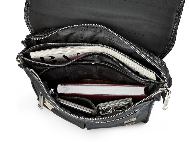 Мужской портфель из натуральной кожи Lare Boss 49530-3 чёрный, фото , изображение 6