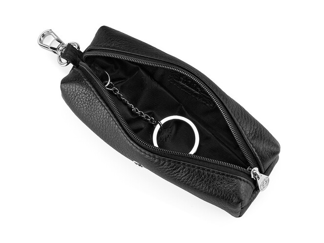 Ключница из мягкой кожи Мont Blanc 2803 чёрная, фото , изображение 2