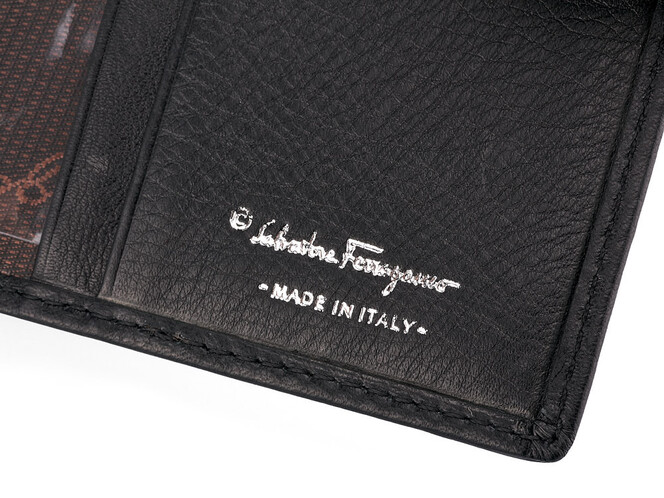 Женская обложка для документов из натуральной кожи Salvatore Ferragamo 8087 A Black чёрная, Цвет: Черный, фото , изображение 6