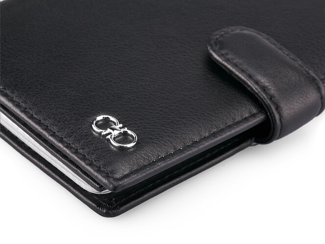 Женская обложка для документов из натуральной кожи Salvatore Ferragamo 8087 A Black чёрная, Цвет: Черный, фото , изображение 7