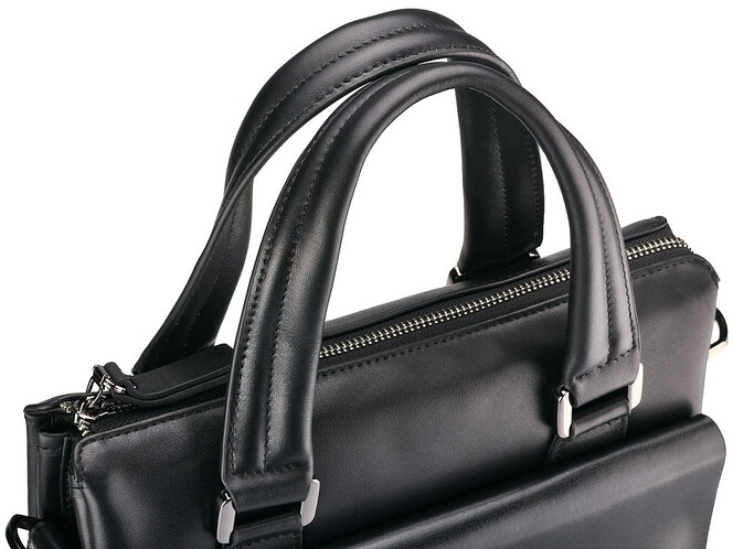 Вертикальна чоловіча сумка з натуральної шкіри LeGRAND collection 319-2 Black чорна, Колір: Чорний, фото , зображення 9