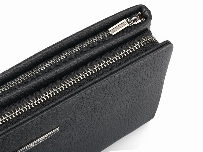 Шкіряний чоловічий клатч LeGRAND collection 7513-1A чорний, фото , зображення 8