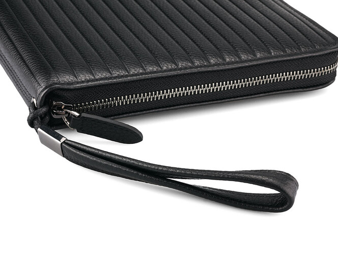 Шкіряна папка LeGRAND collection 7505-1A формату А5 чорна, фото , зображення 7