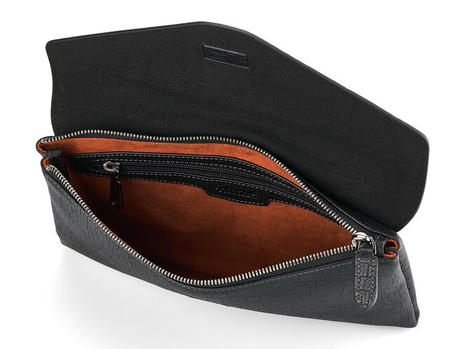 Кожаный мужской клатч – конверт LeGRAND collection 9230-2A чёрный, фото , изображение 4