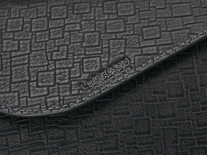 Кожаный мужской клатч – конверт LeGRAND collection 9230-2A чёрный, фото , изображение 7