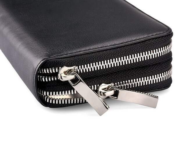 Кожаный женский кошелек - клатч Salvatore Ferragamo 8088 A Black чёрный, Цвет: Черный, фото , изображение 6