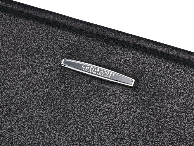 Мужской клатч из натуральной кожи LeGRAND collection 7507-1A чёрный, фото , изображение 5