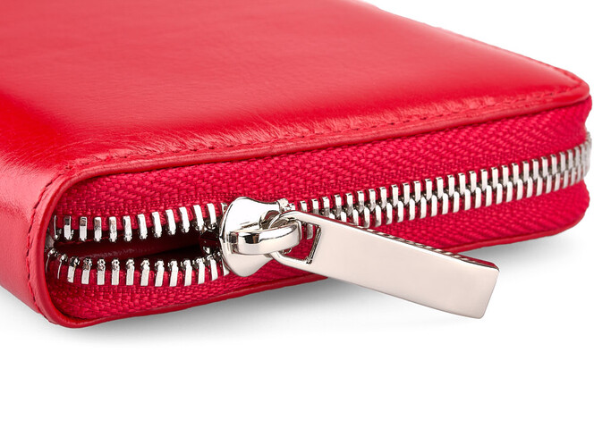 Женский кошелек - клатч из натуральной кожи Salvatore Ferragamo 8081 E Red красный, Цвет: Красный, фото , изображение 4