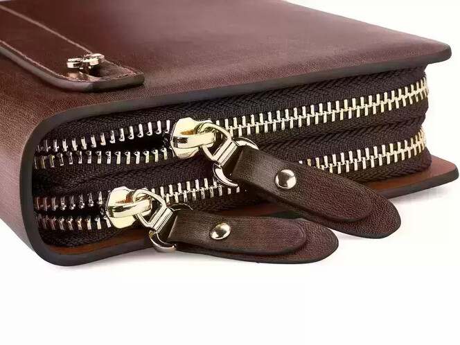 Кожаный мужской клатч LeGRAND collection 2026-2 коричневый, фото , изображение 8