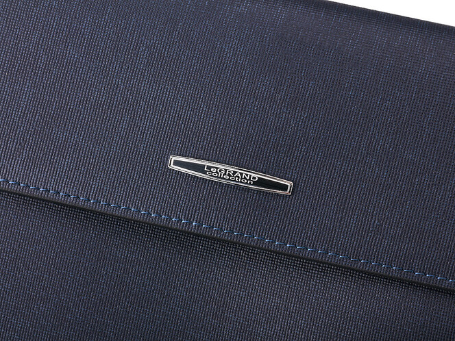 Шкіряний чоловічий клатч LeGRAND collection 5195 C Blue синій, Колір: Темно-синій, фото , зображення 7