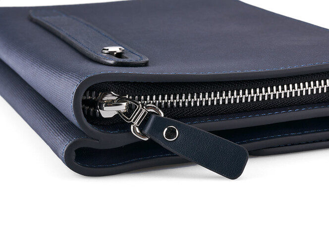 Шкіряний чоловічий клатч LeGRAND collection 5195 C Blue синій, Колір: Темно-синій, фото , зображення 6