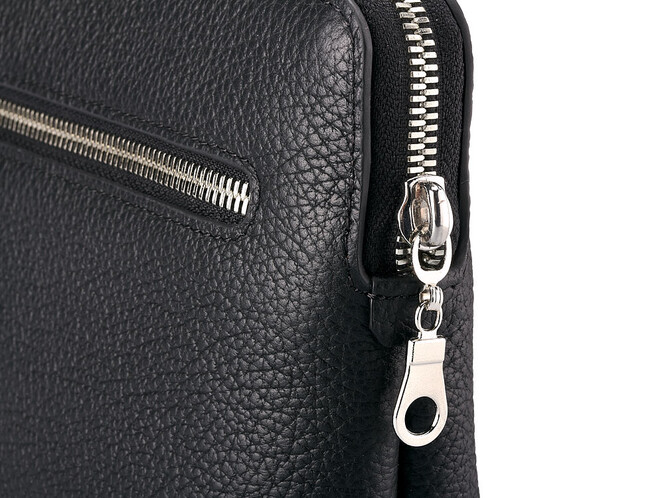 Шкіряний чоловічий клатч LeGRAND collection 9213-6A чорний, фото , зображення 6