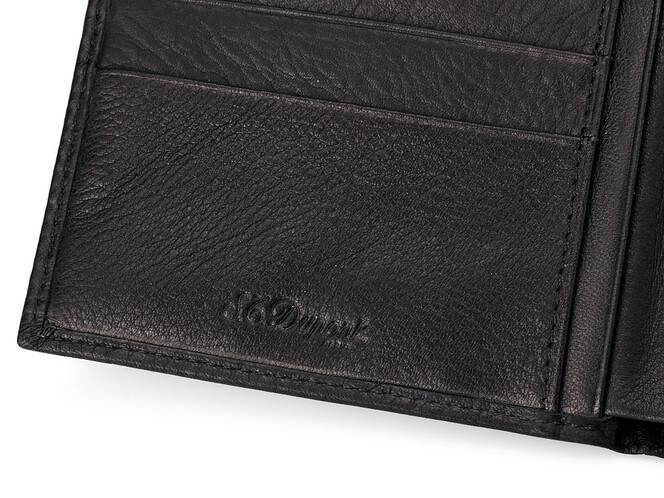 Кожаное мужское пормоне S.T. Dupont 4-446 чёрный, фото , изображение 8