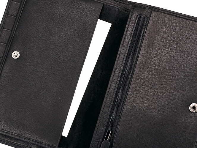 Кожаное мужское пормоне S.T. Dupont 4-446 чёрный, фото , изображение 7