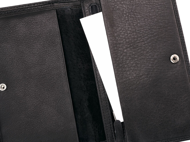 Кожаное мужское пормоне S.T. Dupont 4-446 чёрный, фото , изображение 6