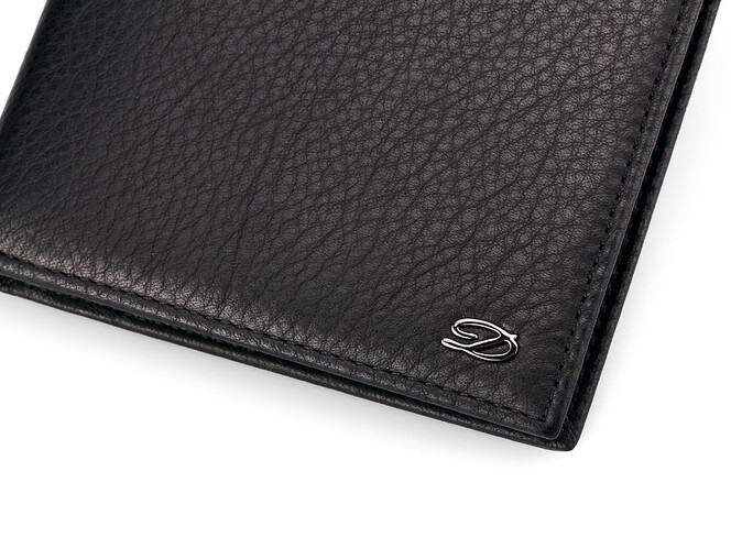 Кожаное мужское пормоне S.T. Dupont 4-446 чёрный, фото , изображение 9