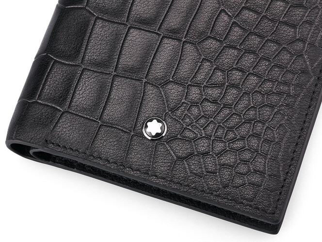 Шкіряне чоловіче портмоне Мont Blanc 8847B чорний, фото , зображення 9