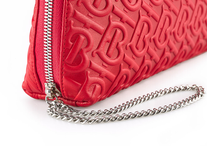 Сумка – клатч из кожи высшего сорта с нанесением рисунка Burberry 5634 E Red красная, Цвет: Красный, фото , изображение 5