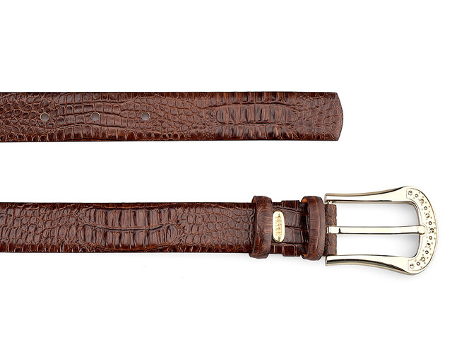 Жіночий шкіряний ремінь Petek 1855 02506702 (067-02) коричневий, Колір: Коричневий, фото , зображення 2