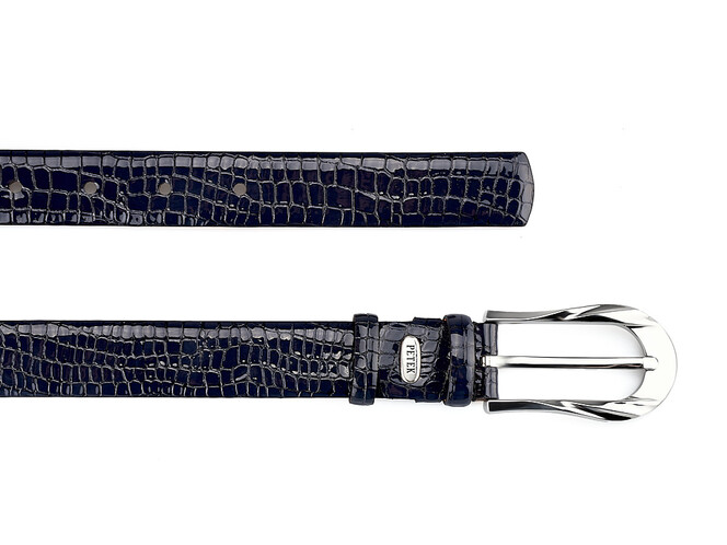 Жіночий шкіряний ремінь Petek 1855 02509102 (091-08) синій, Колір: Темно-синій, фото , зображення 2